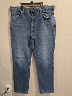 Duluth Trading Co. Flex Ballroom Jeans Men's 40x36 Blue Relaxed Fit Work Denim